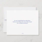 Invitation Charlie Brown et le Baby shower Citrouille de Gang (Dos)