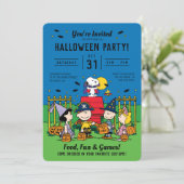 Invitation Charlie Brown et le parti Gang Halloween (Debout devant)