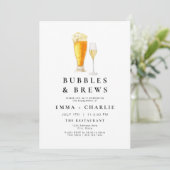 Invitation CHARLIE Modern Bubbles and Brews Engagement Party (Debout devant)