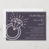 Invitation Charlotte | Couleur curée | Fêtes de fiançailles (Devant)