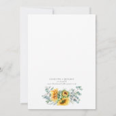 Invitation Charlotte Rustic Sunflowers Vintage Wedding (Dos)