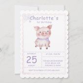 Invitation Charlotte's Web Birthday Party (Devant)