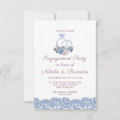 Invitation Charm Chic Mariage Anneaux de Paris (Devant)