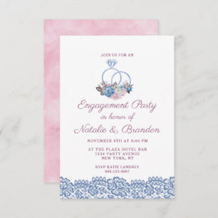 Invitation Charm Chic Mariage Anneaux de Paris