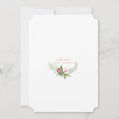 Invitation Charm Hummingbird Tropical Flowers Baby shower (Dos)