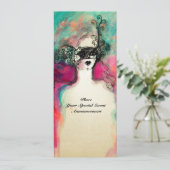 Invitation CHARM MONOGRAM Sweet 16 Fête Mascarade, Champagne (Debout devant)