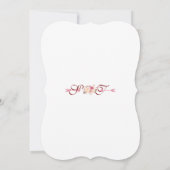 Invitation Charm Rose Blush Floral Antlers Monogram Sweet 16 (Dos)