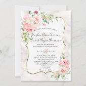 Invitation Charm Spring Jardin Fleurs Mariage en fleurs (Devant)