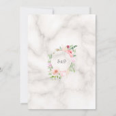 Invitation Charm Spring Jardin Fleurs Mariage en fleurs (Dos)
