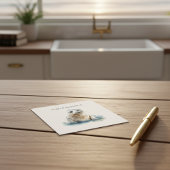 Invitation Charmant bébé phoque à l'aquarelle, personnalisé