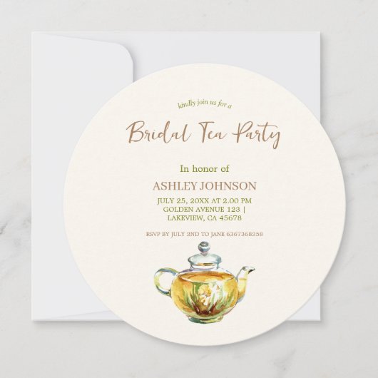 Invitation CHARMANT Chamomile Tea Party (Devant)