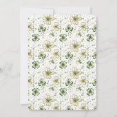 Invitation Charmant Gnome et Trèfles de la Saint-Patrick (Dos)