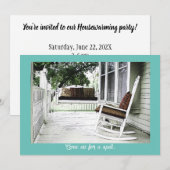 Invitation Charmant Porche frontale personnalisable Ménage (Devant / Derrière)