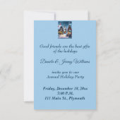 Invitation Charmant village de Noël enneigé Open House (Dos)