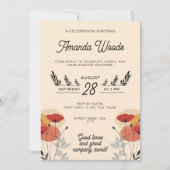 Invitation Charmante Fête Florale (Devant)