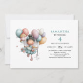 Invitation charmante pour les 7 ans de la Fille Fé (Devant)