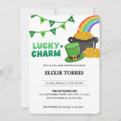 Invitation Charme Chanceux Trèfle Fête de la Saint-Patrick Ba (Devant)