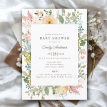 Charme de jardin fleur sauvage | Baby shower