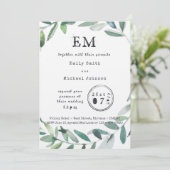 Invitation Charme de jardin urbain - Kraft typographique à fe (Debout devant)