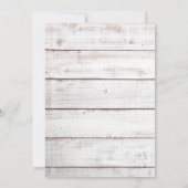 Invitation Charme de vacances II Fête des mariées hiver/Noël (Dos)