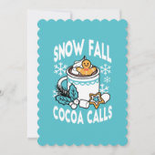 Invitation Charme d'hiver et cacao chaud - Appels de cacao d' (Devant)