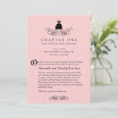 Invitation Charme du livre d'histoire | Fête des mariées (Debout devant)