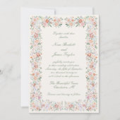 Invitation Charme Floral Cottage Garden Mariage (Devant)