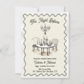 Invitation Charme La Nuit Avant Le Dîner De La Répétition (Devant)