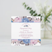 Invitation Charme parisien Fêtons l'Engagement Party (Debout devant)