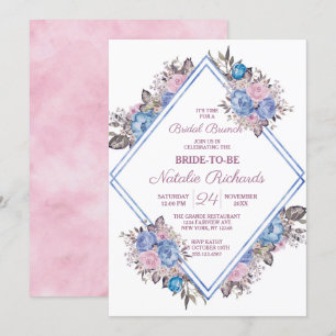 Invitation Charme parisien Floral Diamond Bridal Brunch Douch