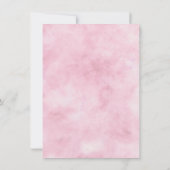 Invitation Charme parisien Mariage Floral bleu & rose (Dos)