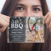 Invitation Charme rustique 'I DO BBQ'