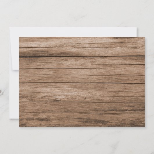 Invitation Charme rustique 'I DO BBQ' (Dos)