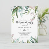 Invitation Charme Tropical Floral Greenerife Parti de retrait (Debout devant)