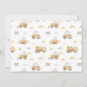 Invitation Charming Construction Photo Anniversaire Invitatio (Dos)