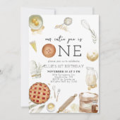 Invitation Charming Cutie Pie Premier anniversaire (Devant)