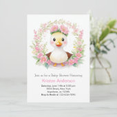Invitation Charming Duck Parade Baby shower (Debout devant)