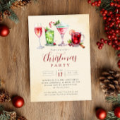 Invitation Charming Festive Drinks Christmas Party  