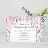 Invitation Charming Floral Wisteria (Debout devant)