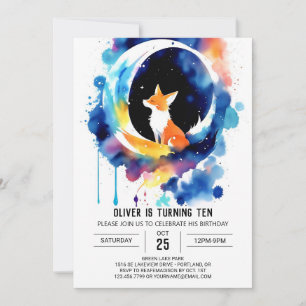 Invitation Charming Fox Tales Anniversaire