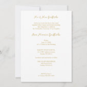 Invitation Charming Graceful Floral Graduation Rouge Photo (Dos)