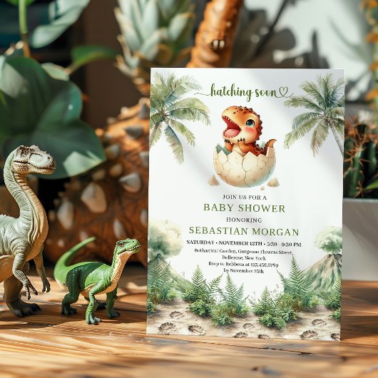 Invitation Charming Hatching Soon Baby Shower Digital Card