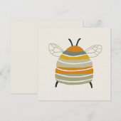 Invitation Charming Mid‑Century Honeybee (Devant / Derrière)