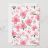 Invitation Charming Sakura Bunny Anniversaire (Dos)