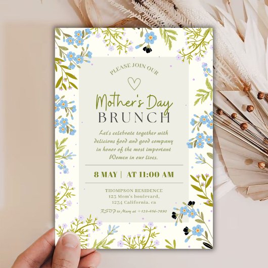 Invitation Charming Spring Floral Mother’s Day Brunch