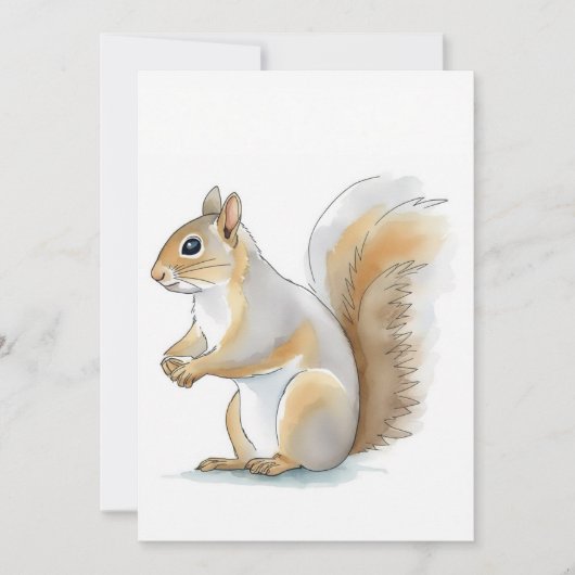 Invitation Charming Squirrel (Devant)