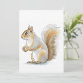 Invitation Charming Squirrel (Debout devant)