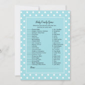 Invitation Charming Turquoise Bow Baby Baby shower de bonbons (Devant)