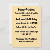 Invitation Charming Vintage Cactus (Dos)