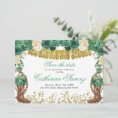 Invitation Charra, Chasseur Vert Occidental Sauvez La Date (Debout devant)